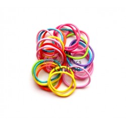 Elastice pentru codite Cod EL019, set 25 bucati colorate mici